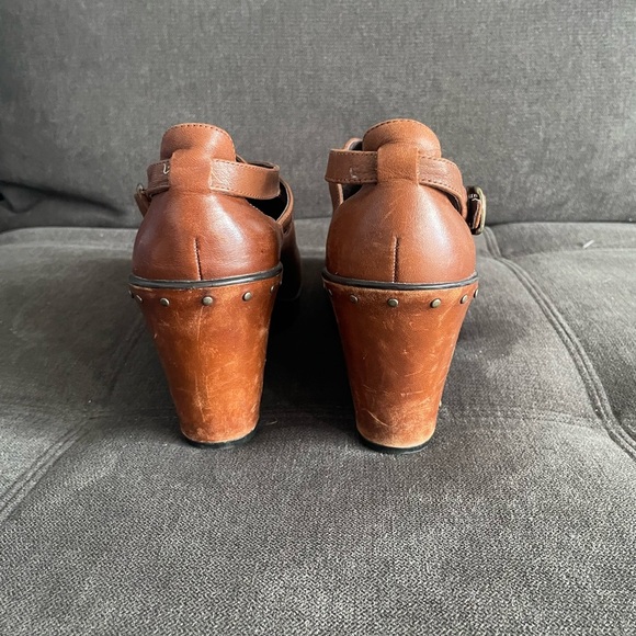 Dansko wedge heels conjac studded leather women’s size 39 - Picture 4 of 9